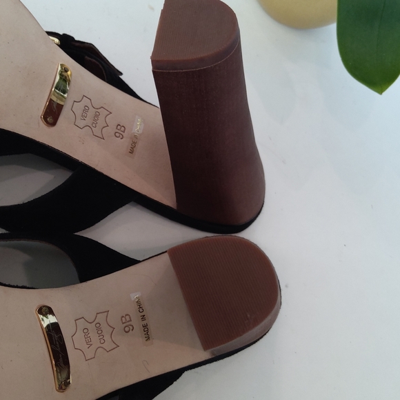 A.B.C. Black suede sandals Y2k - Picture 13 of 16